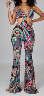 Load image into Gallery viewer, Paisley Paradise Jumpsuit

