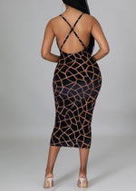 Load image into Gallery viewer, Shattered Midi Dress
